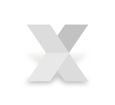 Letra X en vector, con los planos de plegado y sus valores tonales