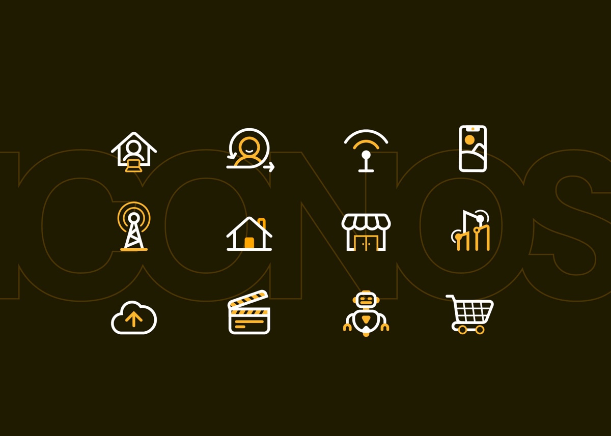 Pieza del proyecto Sistema de iconografía para Tigo